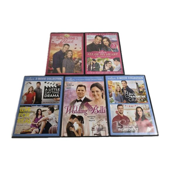 5 HALLMARK Channel Original Movies DVD (9 Movies) LOT Love Wedding Valentines - Picture 1 of 12